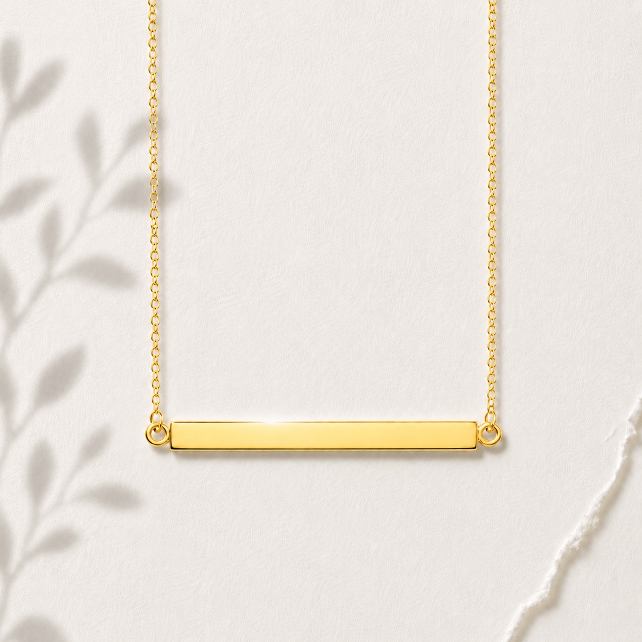 Continuity necklace pendant - 14ct yellow gold, for what carries on.